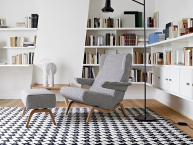 Pied De Coq Rug - Quickship