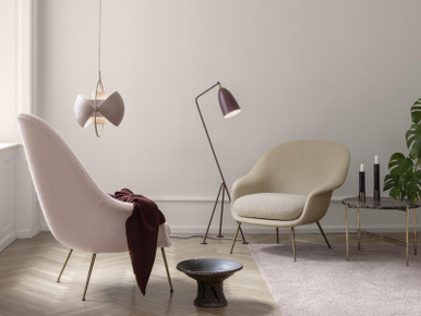 Bat Lounge Chair - Fully Upholstered - High Back (Conic Base)