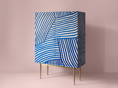 Inky Dhow Large Bar Cabinet