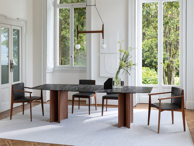 Alan 4 Dining Table - Rock