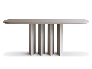 Geometric Console Table Clay Monomaterial