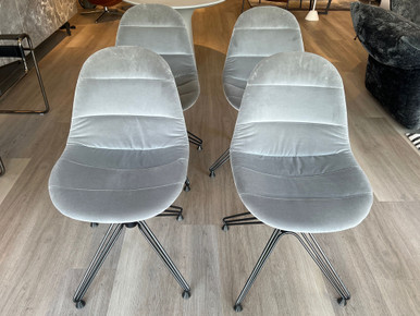 Mood Dinning Chair - Grey Velvet - Set of 4
