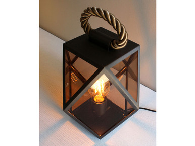 Muse Indoor Lantern - Satin Bronze