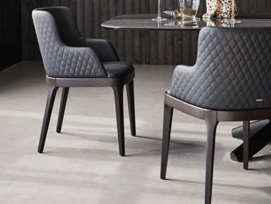 Magda Couture Dining Chair With Arms