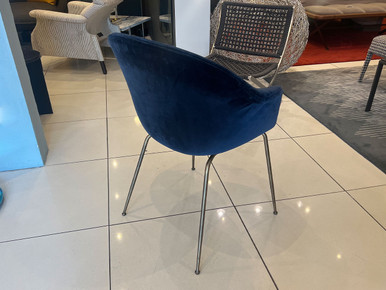 Bat Dining Chair - Saphire Velvet
