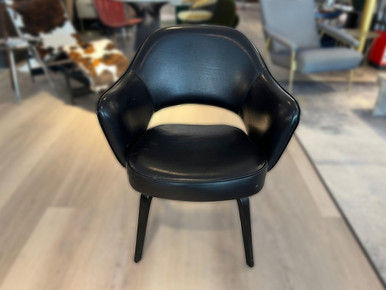Executive Chair with Arms - Ebonised Oak