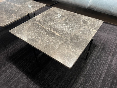 TS Square Coffee Table - Grey Emperador Marble