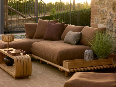 Sticks Platform Outdoor Corner Sofa