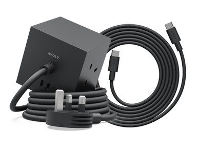 Square 1 USB-C Extension Lead Set - Stockholm Black