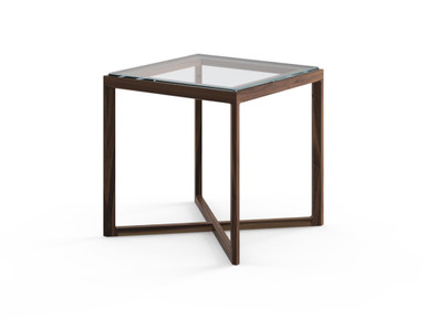 Krusin Small Side Table - Glass Top