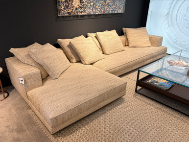 Arbiter Modular Sofa with Chaise - Diana Rope Woven Fabric
