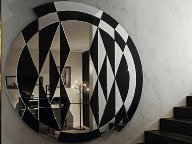 Black and White Beat Wall Mirror