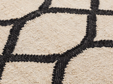 Rodas Black Kilim Rug