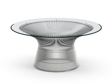 Platner Coffee Table Ø91 - Polished Nickel