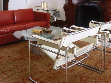 Platner Coffee Table Ø91 - Polished Nickel