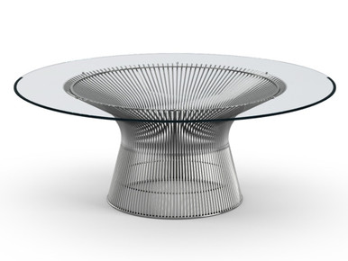 Platner Coffee Table Ø107 - Polished Nickel