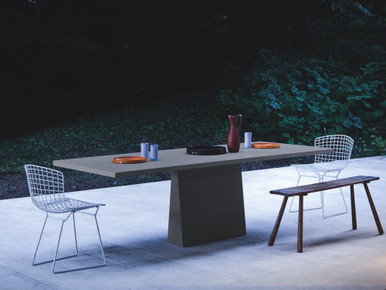 Incas Stone Dining Table - Single Base