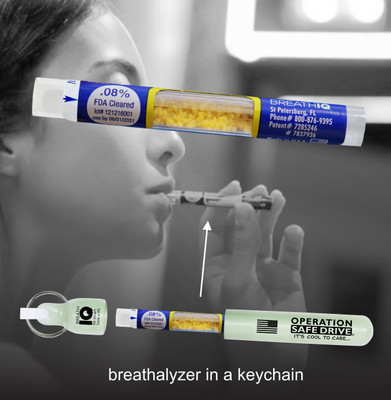Breathalyzer with Keychain