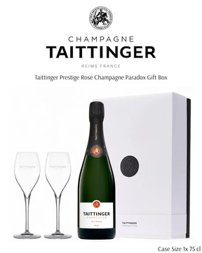 Taittinger Brut Reserve Champagne Paradox Gift Box.