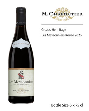 M. Chapoutier Crozes-Hermitage Les Meysonniers Rouge 2023 M. Chapoutier Crozes-Hermitage Les Meysonniers Rouge 2023
