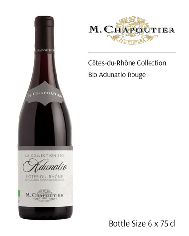 M. Chapoutier Côtes-du-Rhône Collection Bio Adunatio Rouge 2024