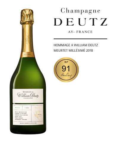 Deutz Hommage a William Deutz Meurtet Millésimé 2018 Champagne
