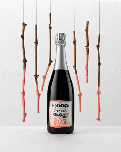 Louis Roederer et Philippe Starck Brut Nature Rose 2015