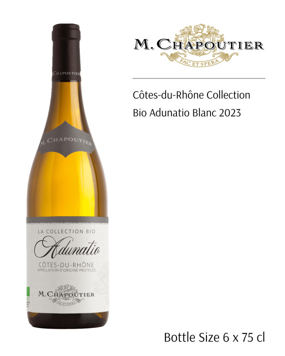 M. Chapoutier Côtes-du-Rhône Collection Bio Adunatio Blanc 2023