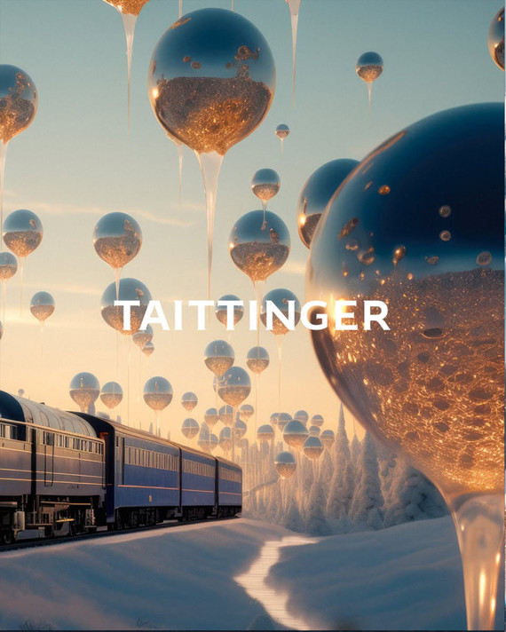 Taittinger Prestige Rosé Champagne Paradox Gift Box.