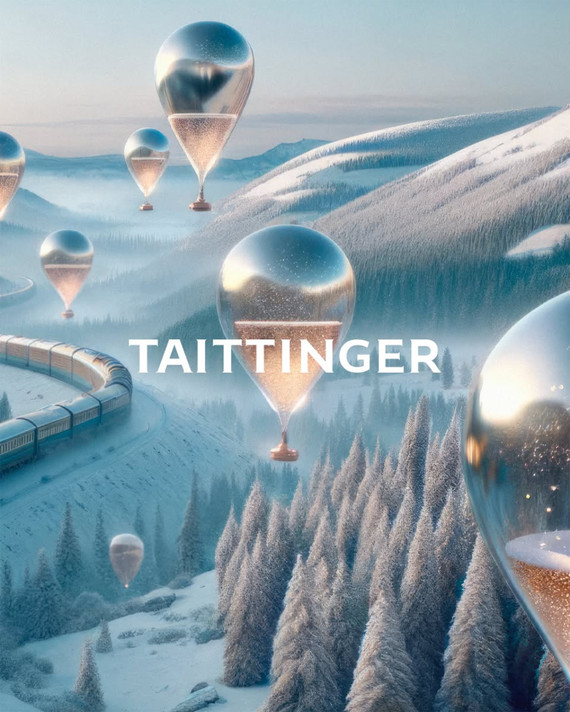 Taittinger Brut Reserve Champagne Paradox Gift Box.