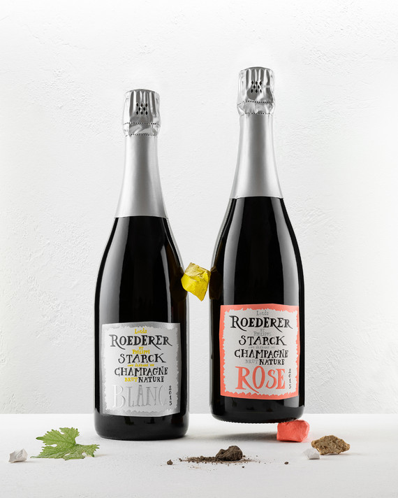 Louis Roederer et Philippe Starck Brut Nature Rose 2015