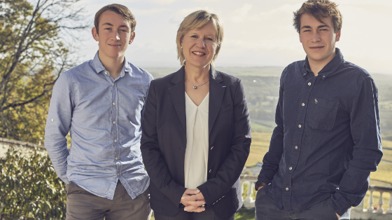 Catherine Corbeau-Mellot and sons 