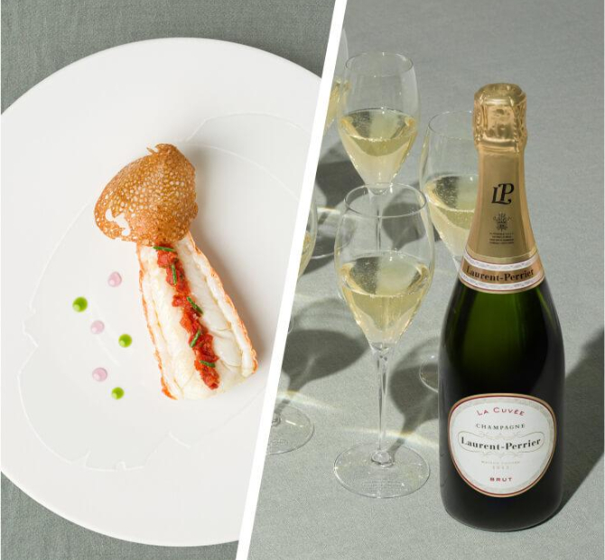 Laurent Perrier La Cuvee Champagne. Laurent Perrier La Cuvee Champagne.