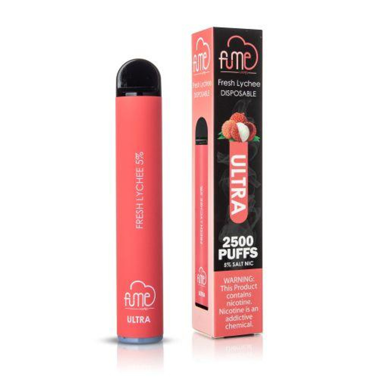 Fume Ultra Disposable Vape 2500 Puffs Fresh Lychee Free Shipping
