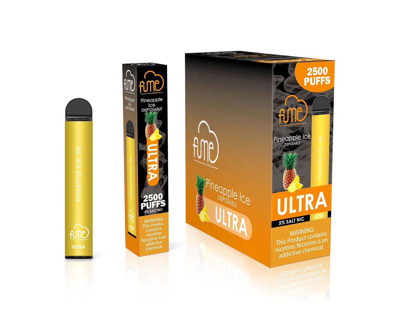 FUME Ultra Disposable Vape 2500 puffs Tangerine Ice Free Shipping
