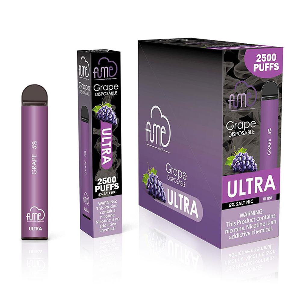 FUME Ultra Disposable Vape 2500 puffs Blueberry Mint Free Shipping