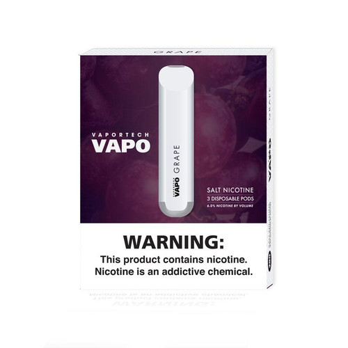 Grape 3-Pack Disposable Vape Pod by VAPO