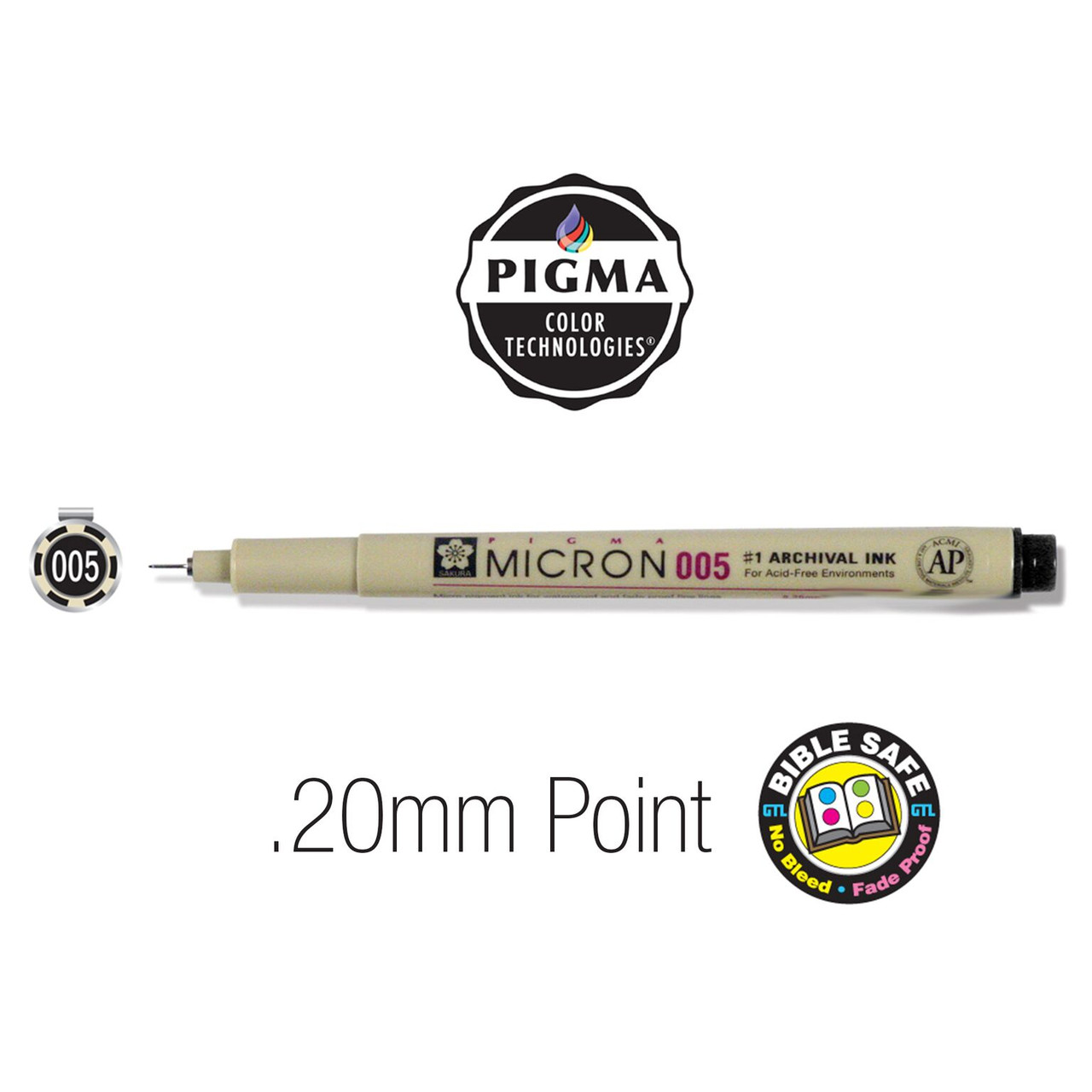 Sakura Pigma Micron Pen - Size 005 (more colors available) - Bible