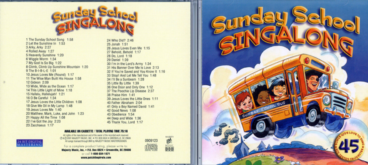 Sunday School Singalong Volume 1 - Patch The Pirate CD - Bible