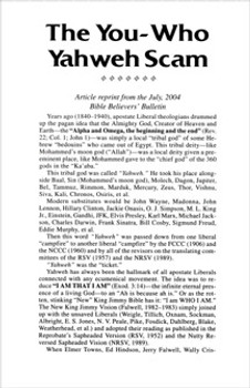 The You-Who Yahweh Scam Tract - Tract