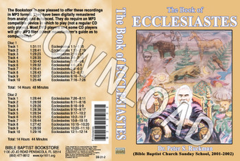Ecclesiastes (2001) - Downloadable MP3