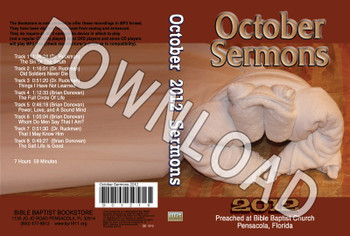 October 2012 Sermons - Downloadable MP3