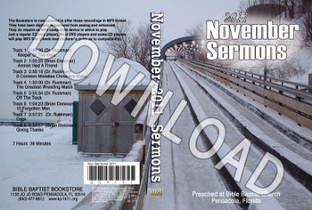 November 2011 Sermons - Downloadable MP3