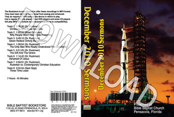 December 2010 Sermons - Downloadable  MP3
