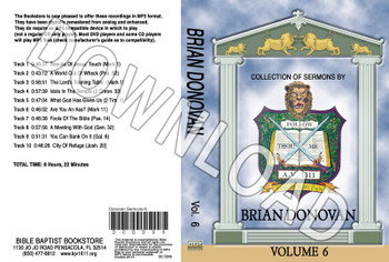 Brian Donovan: Sermons, Volume 6 - Downloadable MP3