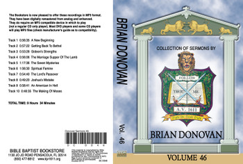 Brian Donovan Sermons on MP3 - Volume 46
