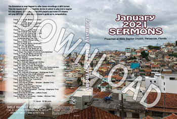 January 2021 Sermons  - Downloadable MP3