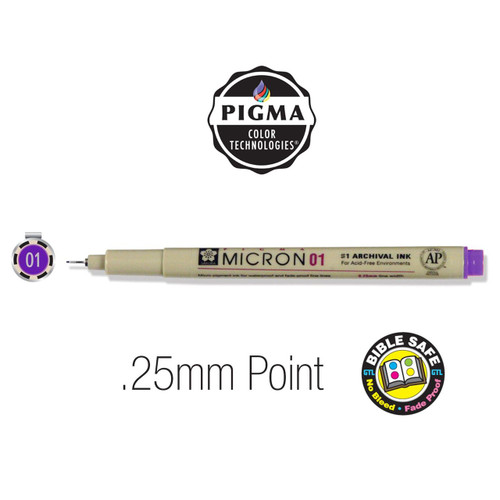 Sakura Pigma Micron Pen - Size 01 (more colors available) - Bible Baptist  Bookstore