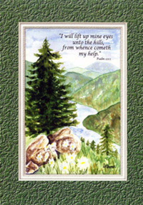 KJV Scripture Encouragement Card - Mountains