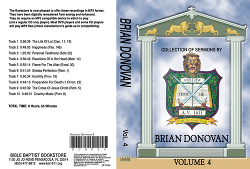 Brian Donovan Sermons on MP3 - Volume 4
